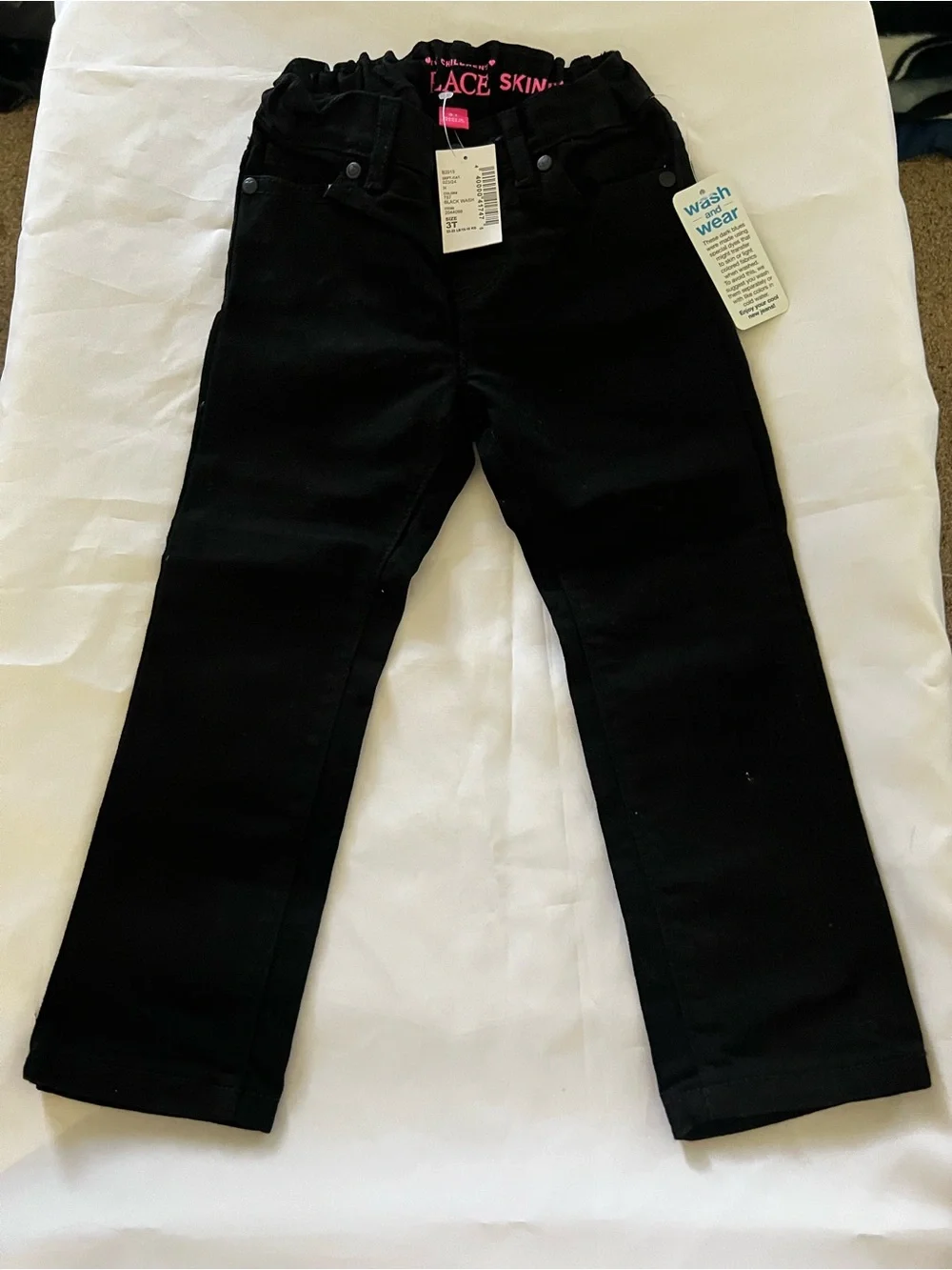Black Lace Skin Kids Jeans